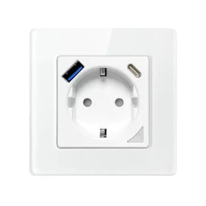 Avatto Έξυπνη Πρίζα WiFi με USB Type A και USB Type C Λευκή
