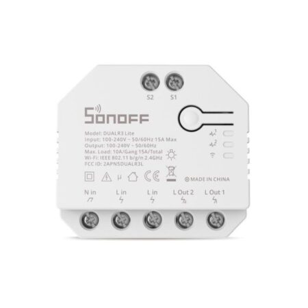 Sonoff Dual R3 Light WiFi Ενδιάμεσος Διακόπτης