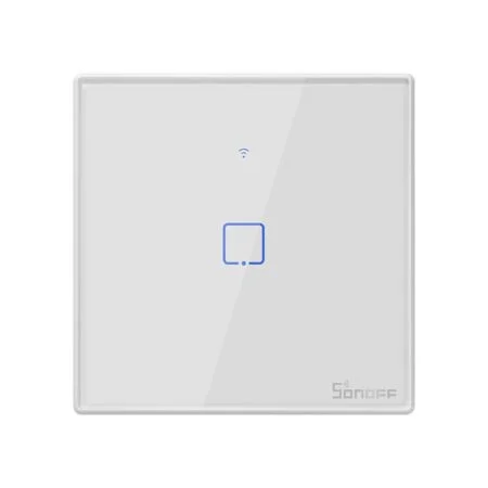 Sonoff T2 TX EU Smart Διακόπτης Αφής Touch Μονός WiFi 433MHz Λευκός