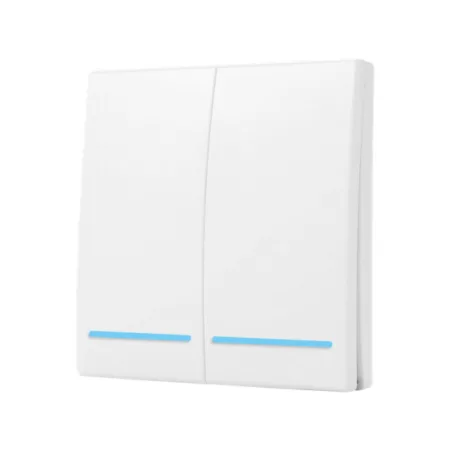 SmartWise RF2 2-gang wireless RF wall switch