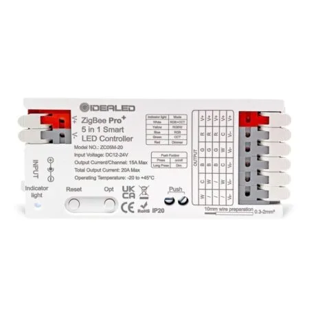 Gledopto GL-C-201P, Zigbee Pro 5-in-1 LED controller (Zigbee+RF) 12V-54V DC