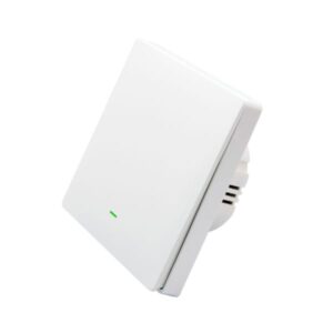 SmartWise B61 UNI Zigbee 3.0 + RF, 1-gang smart wall switch, universial wiring, physical push-button, white