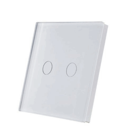 SmartWise TEREM2W Bluetooth (eWeLink-Remote) wireless touch switch, white, 2 button