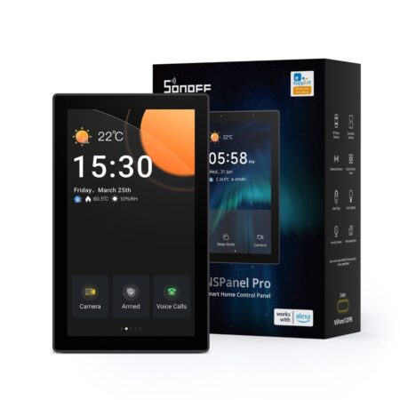 Sonoff NSPanel Pro 120 touch screen control panel, Zigbee and eWeLink-Remote gateway, dim grey