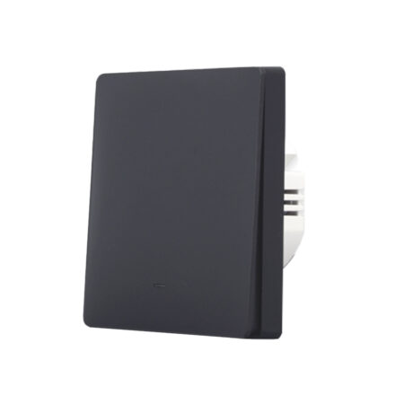 SmartWise B61 UNI Zigbee 3.0 + RF, 1-gang smart wall switch, universial wiring, physical push-button, black