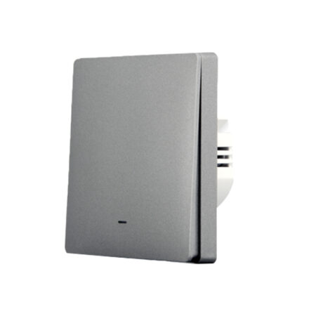 SmartWise B61 UNI Zigbee 3.0 + RF, 1-gang smart wall switch, universial wiring, physical push-button, grey