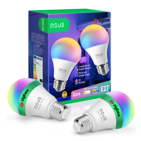 Nous P3Z smart Tuya Zigbee RGB bulb set (E27 socket) - 2-PACK
