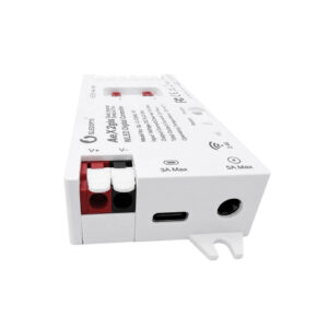 Gledopto AeX2gis – Two-channel WLED controller with relay and fuse, Wi-Fi, RF (GL-C-116WL-RF)