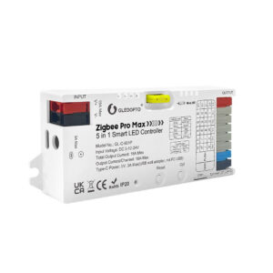 Gledopto Zigbee Pro Max – 5-in-1 LED controller, 15A, Zigbee, RF 2.4GHz (GL-C-601P)